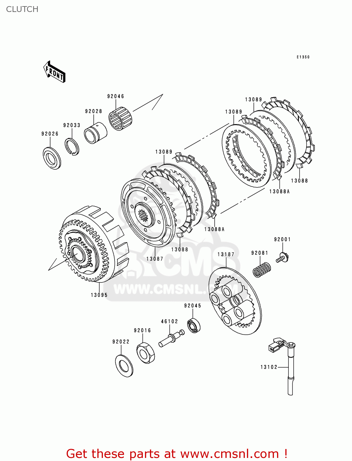 CLUTCH KLE250-A3 1997 GREECE