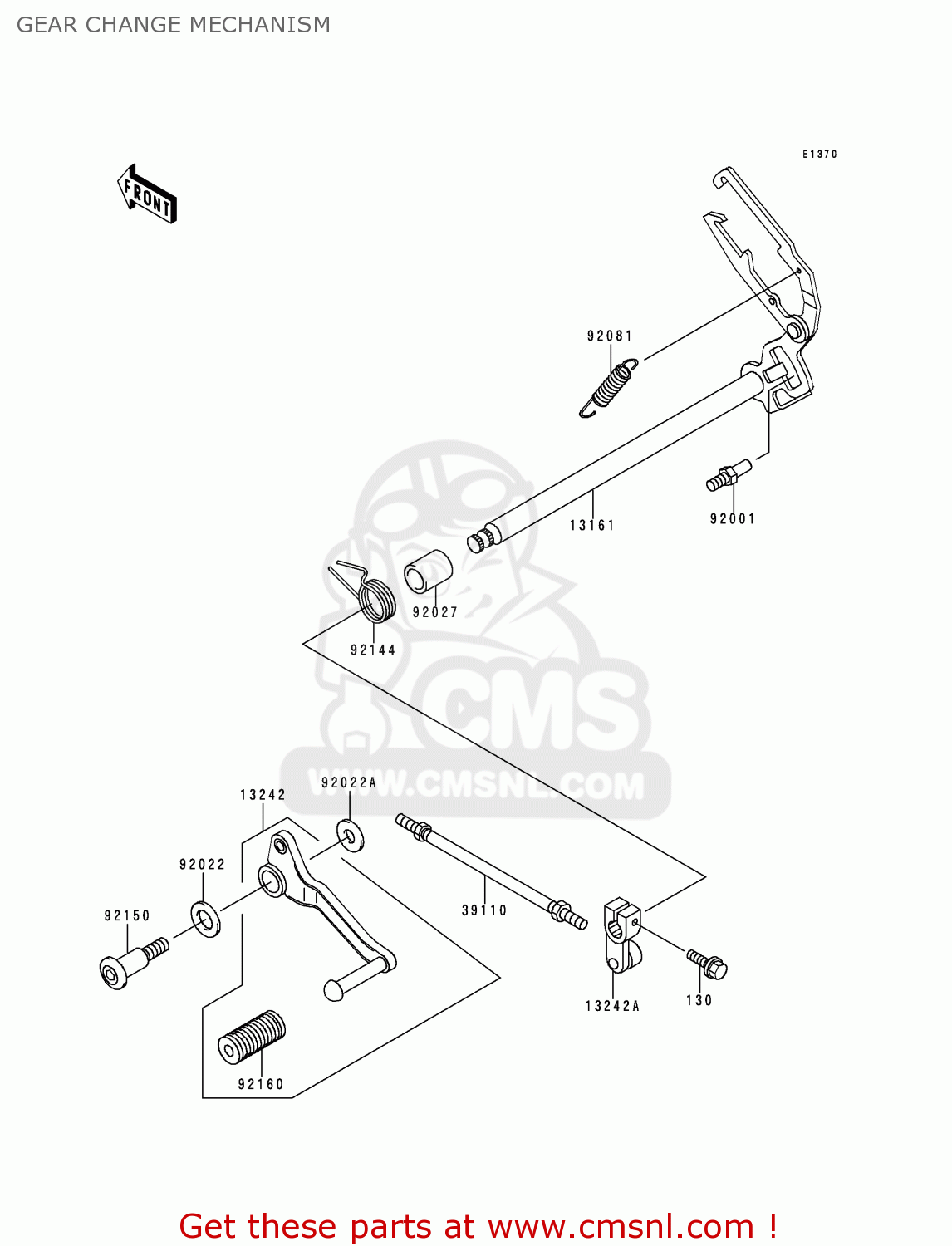 GEAR CHANGE MECHANISM KLE250-A3 1997 GREECE