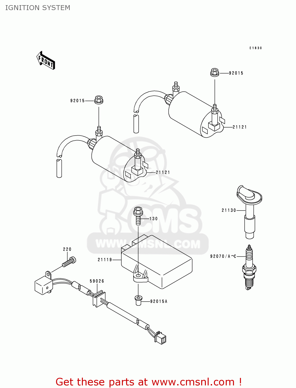 IGNITION SYSTEM KLE250-A3 1997 GREECE