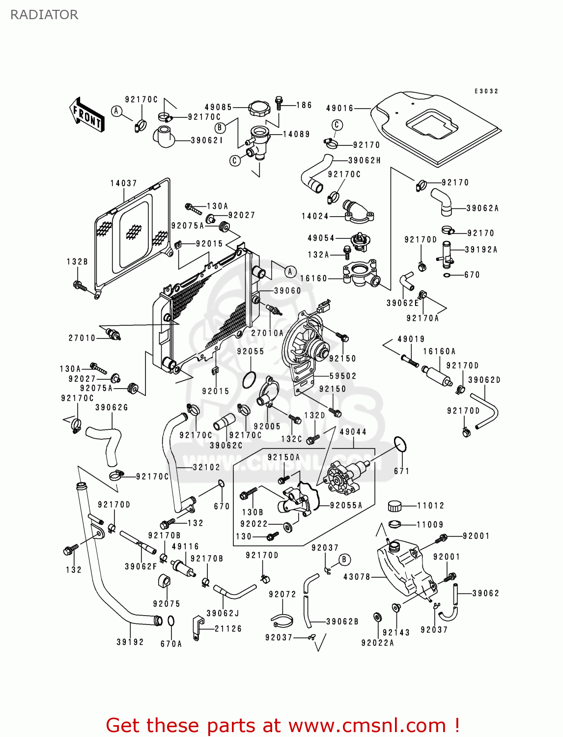 RADIATOR KLE250-A3 1997 GREECE