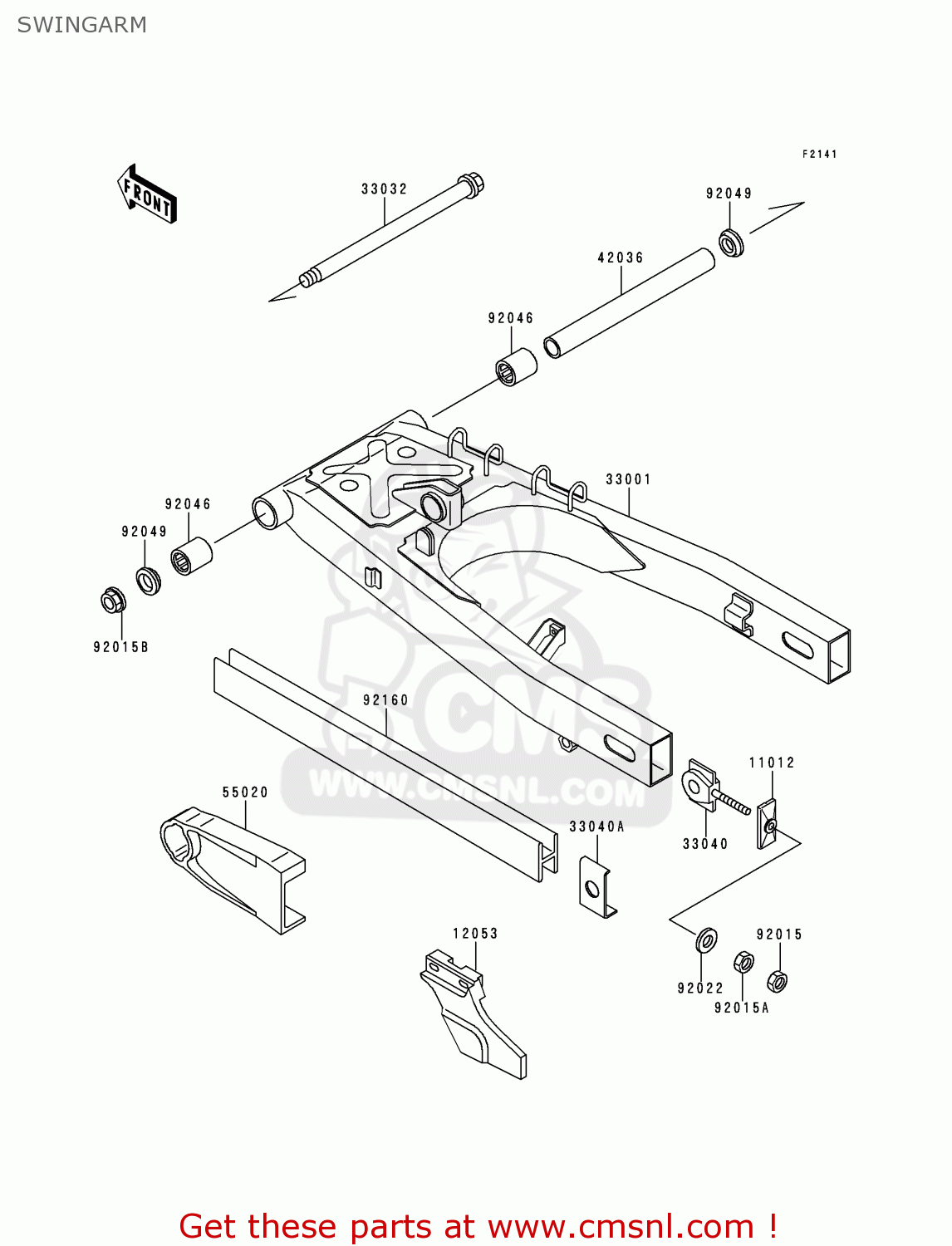 SWINGARM KLE250-A3 1997 GREECE