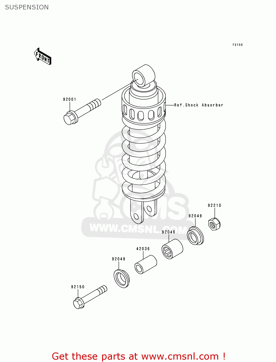 SUSPENSION KLE250-A3 1997 GREECE