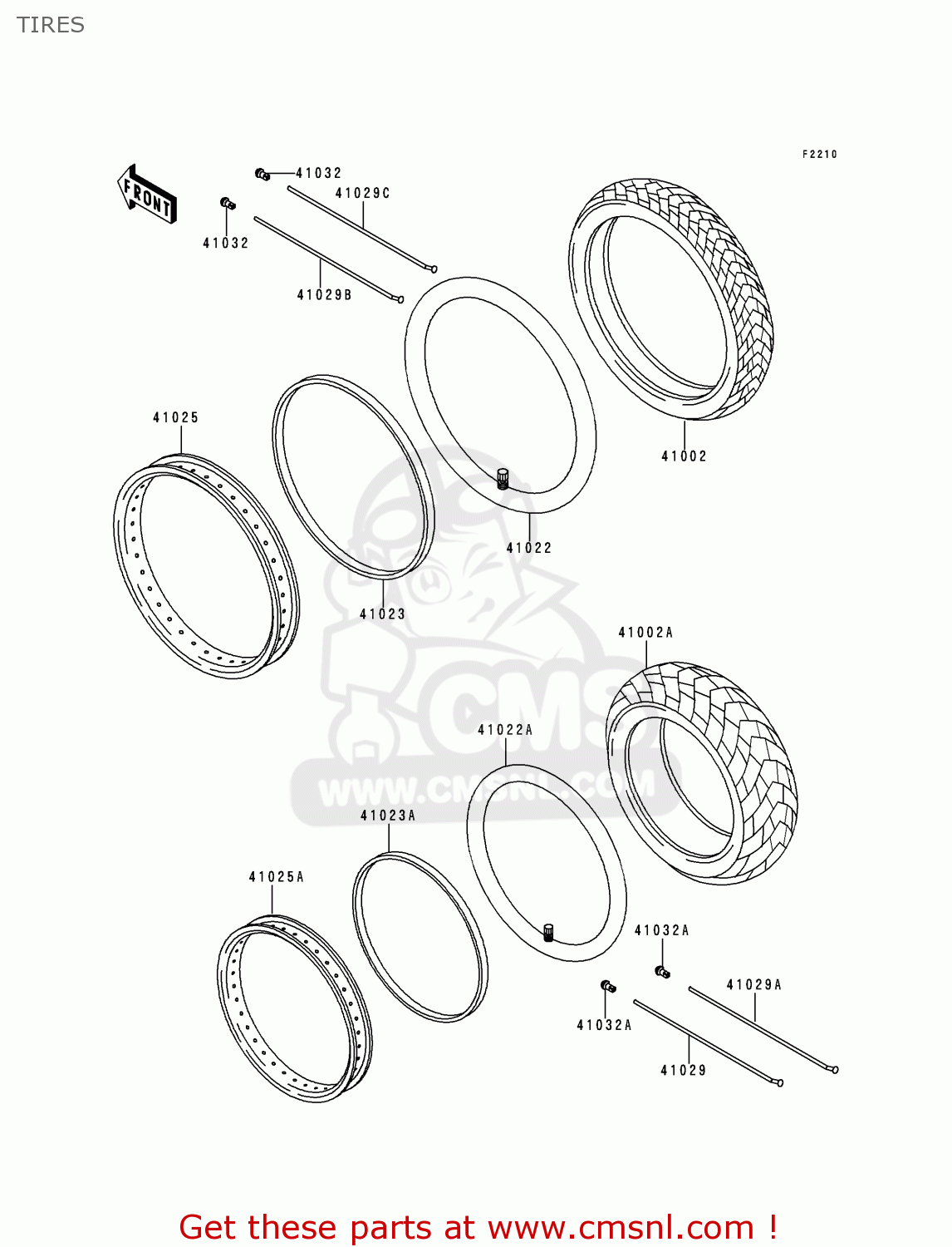 TIRES KLE250-A3 1997 GREECE