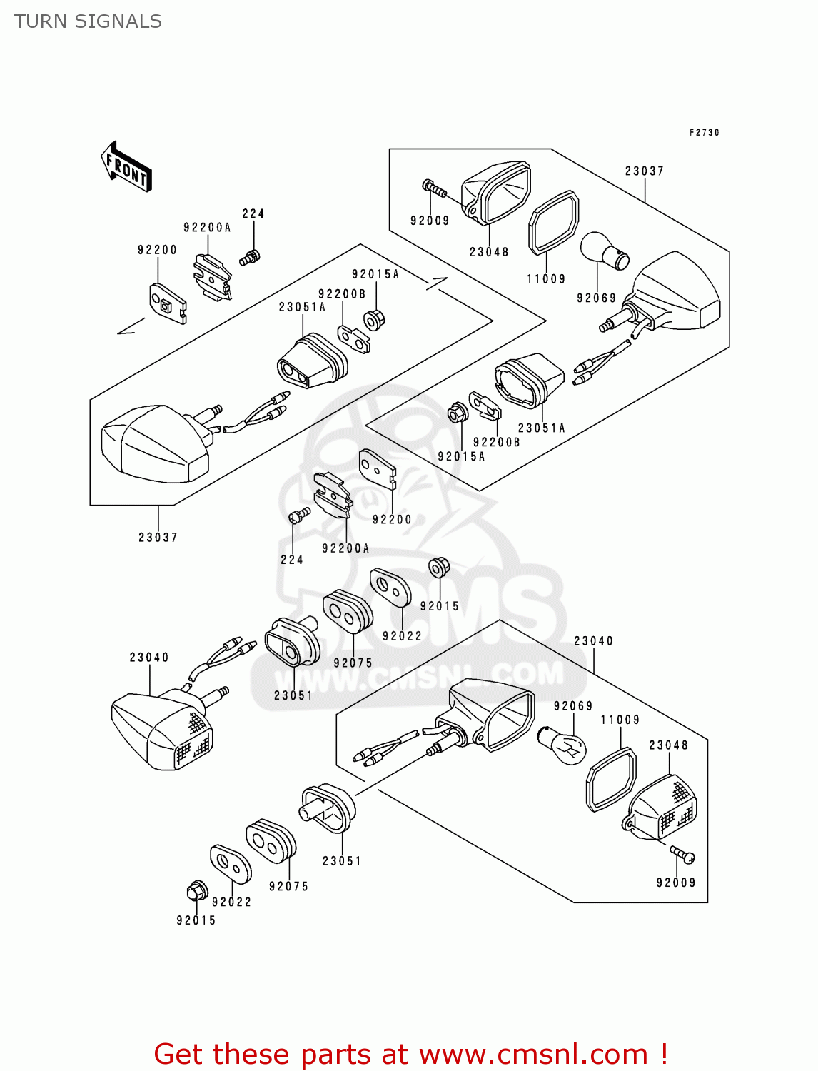 TURN SIGNALS KLE250-A3 1997 GREECE