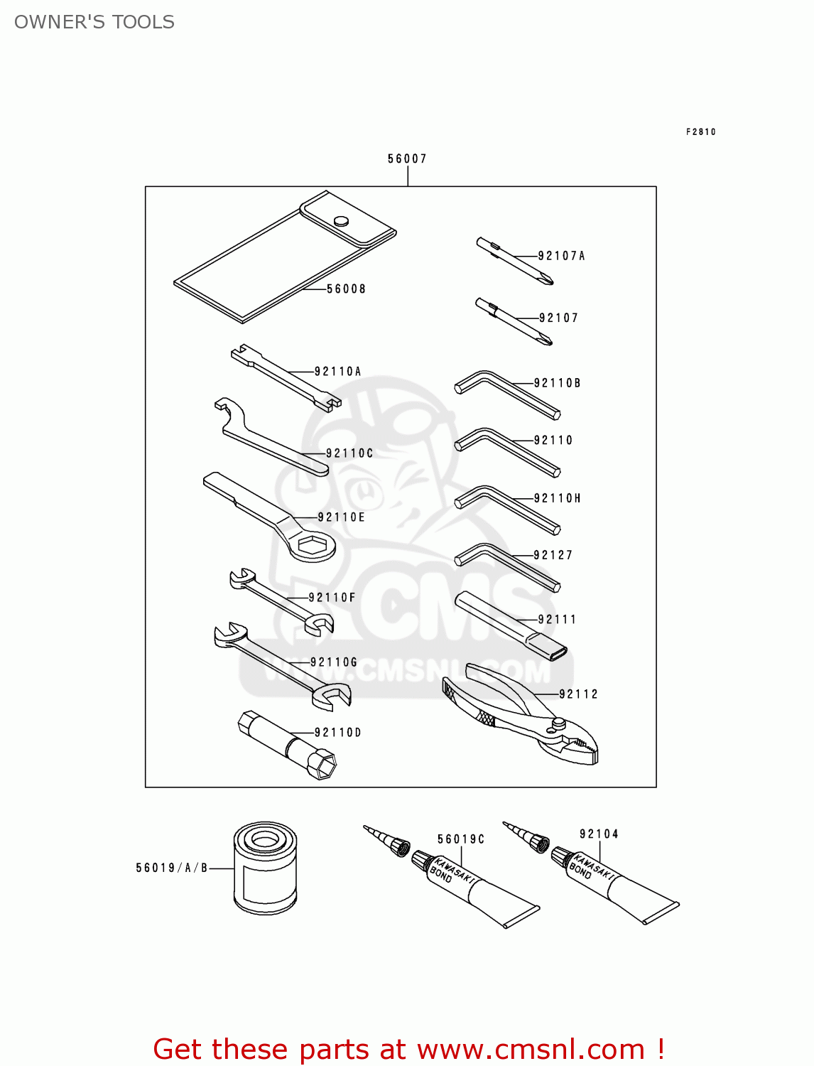 OWNER'S TOOLS KLE250-A3 1997 GREECE