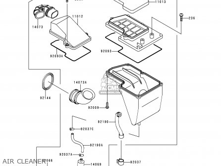 AIR CLEANER - KLE250-A3 1997 GREECE