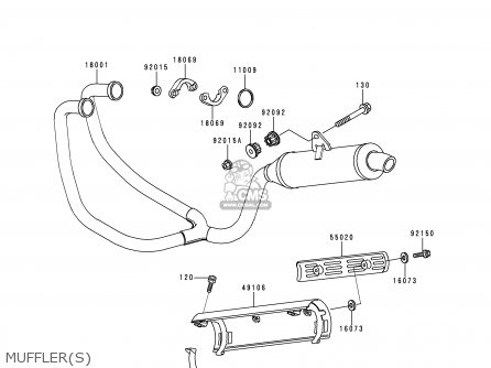 MUFFLER(S) - KLE250-A3 1997 GREECE
