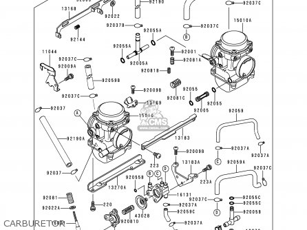 CARBURETOR - KLE250-A3 1997 GREECE