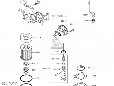 OIL PUMP - KLE250-A3 1997 GREECE