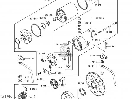 STARTER MOTOR - KLE250-A3 1997 GREECE