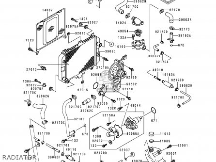 RADIATOR - KLE250-A3 1997 GREECE