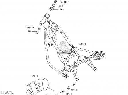 FRAME - KLE250-A3 1997 GREECE