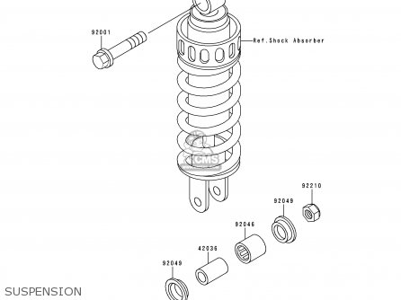 SUSPENSION - KLE250-A3 1997 GREECE