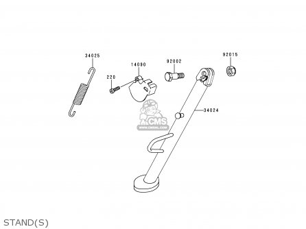 STAND(S) - KLE250-A3 1997 GREECE
