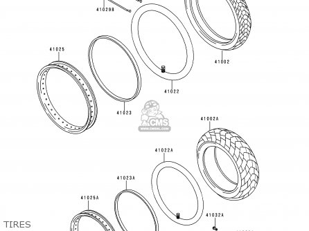 TIRES - KLE250-A3 1997 GREECE