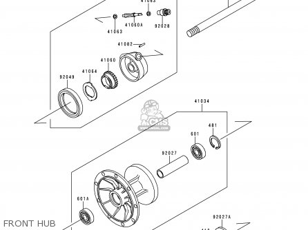 FRONT HUB - KLE250-A3 1997 GREECE