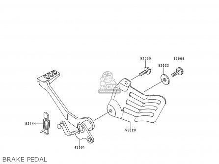 BRAKE PEDAL - KLE250-A3 1997 GREECE