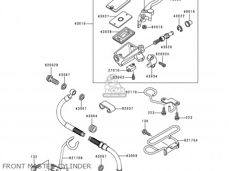 FRONT MASTER CYLINDER - KLE250-A3 1997 GREECE