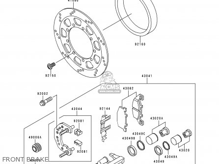 FRONT BRAKE - KLE250-A3 1997 GREECE
