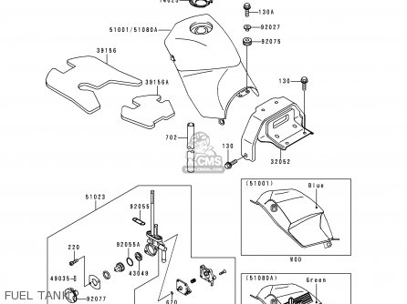 FUEL TANK - KLE250-A3 1997 GREECE