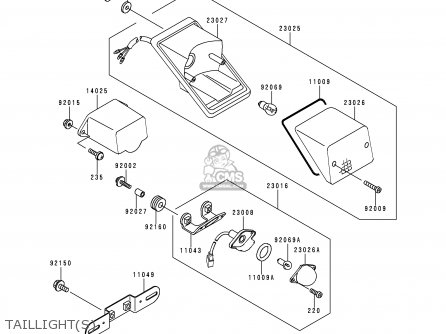 TAILLIGHT(S) - KLE250-A3 1997 GREECE