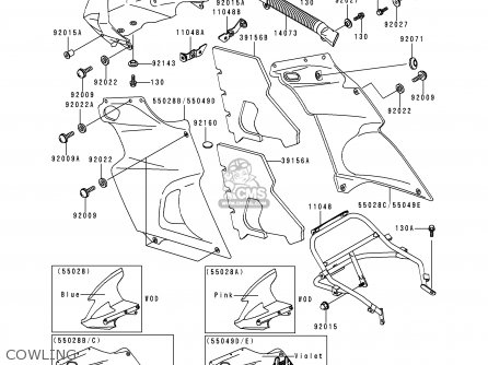 COWLING - KLE250-A3 1997 GREECE