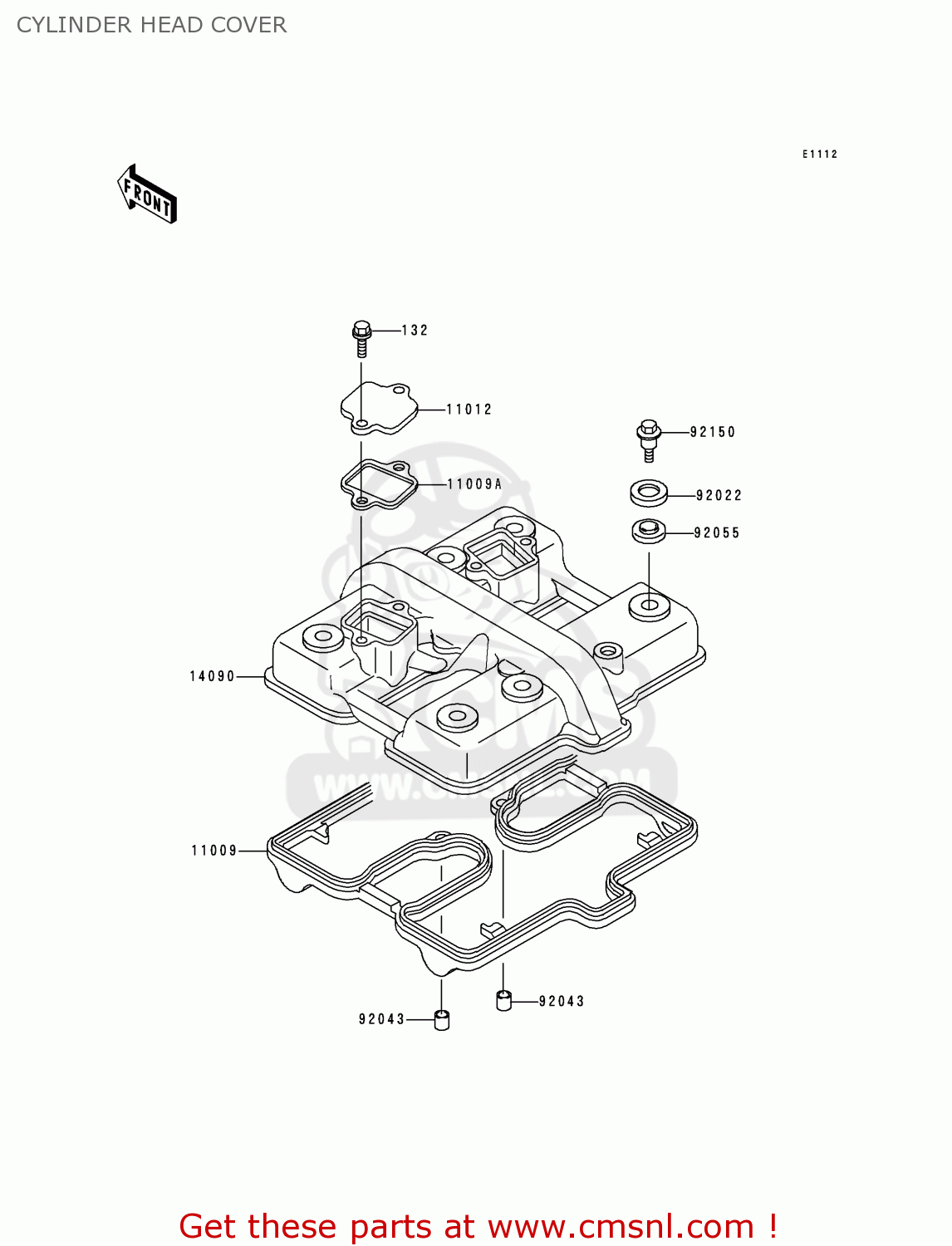 CYLINDER HEAD COVER KLE500A10 2000 IS