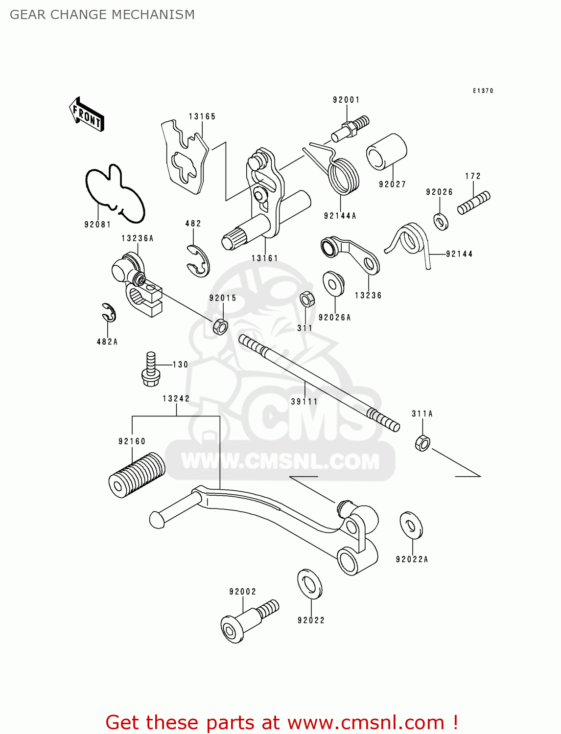 GEAR CHANGE MECHANISM KLE500A10 2000 IS