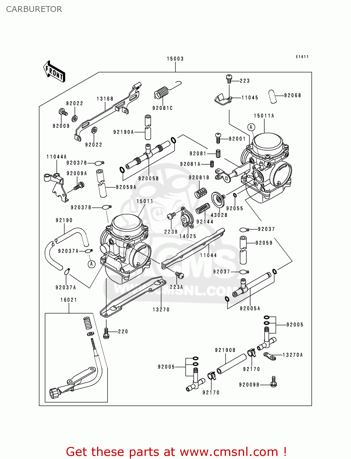 CARBURETOR KLE500A10 2000 IS