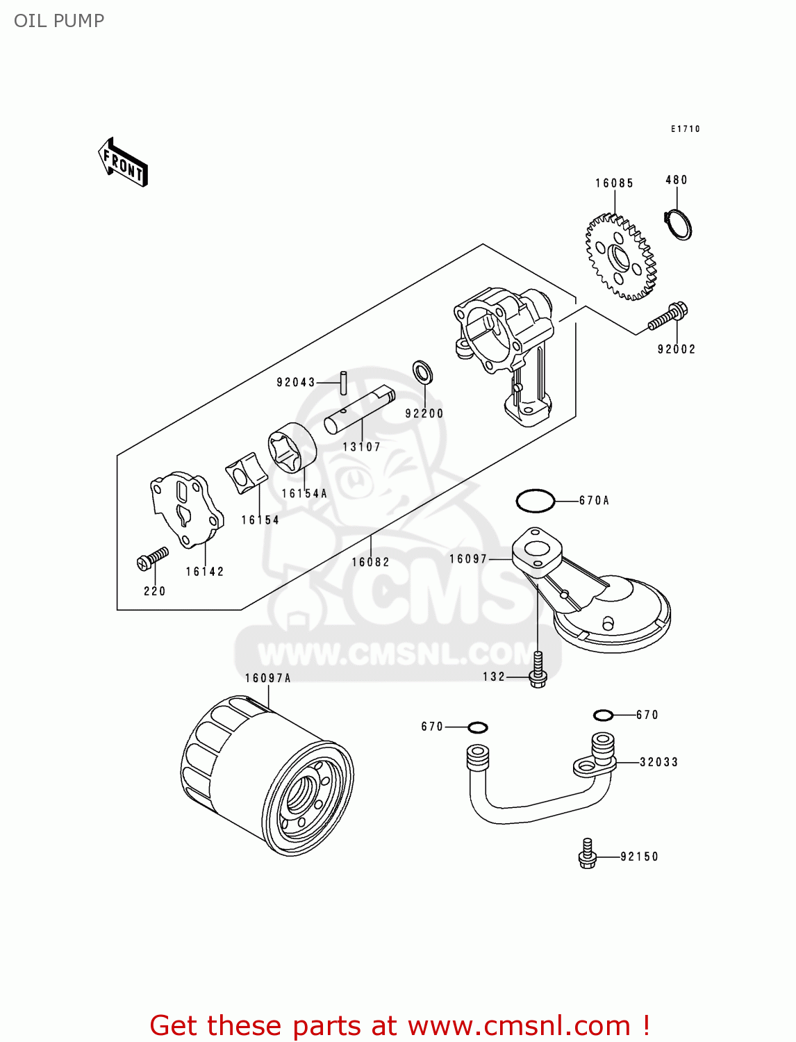 OIL PUMP KLE500A10 2000 IS