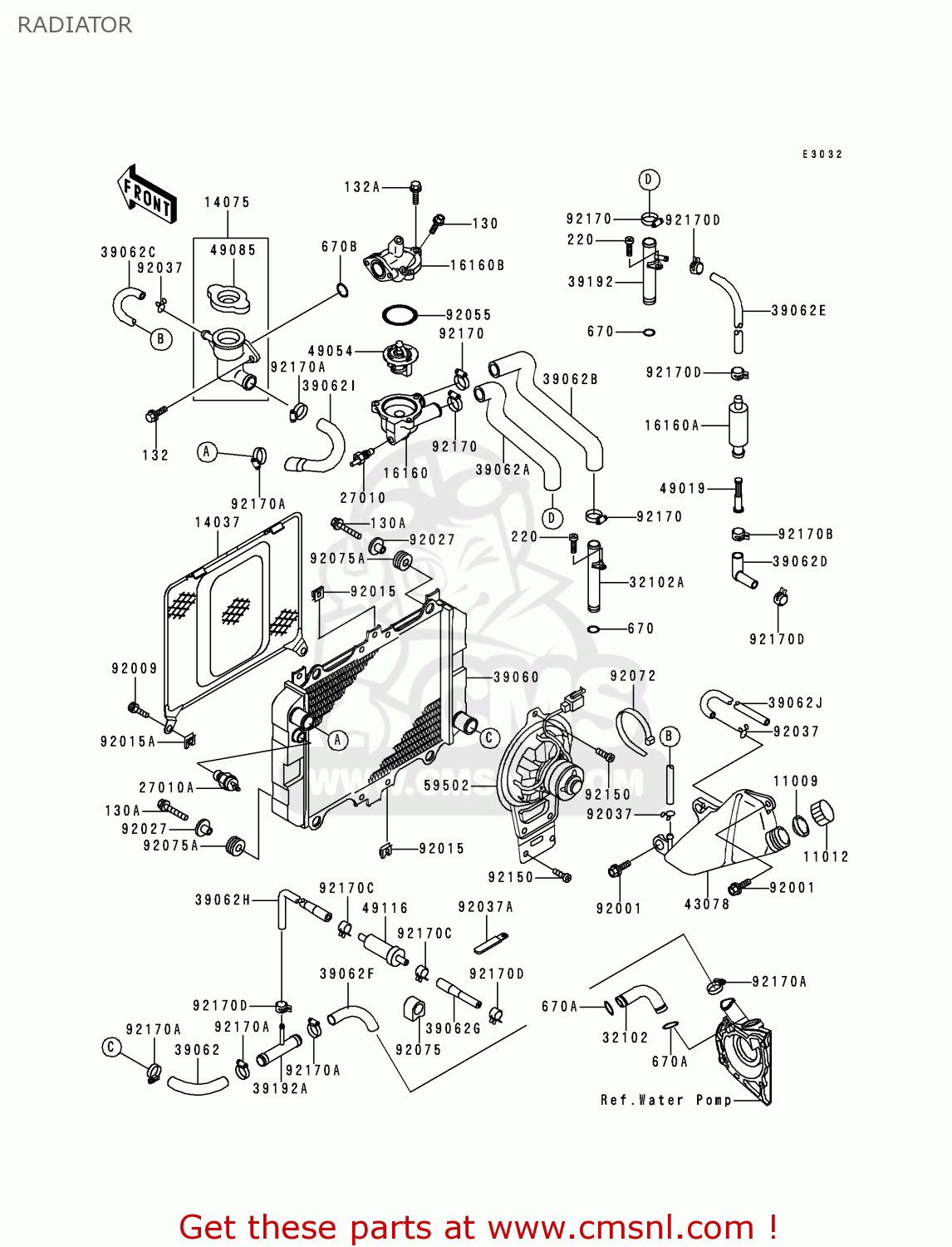 RADIATOR KLE500A10 2000 IS