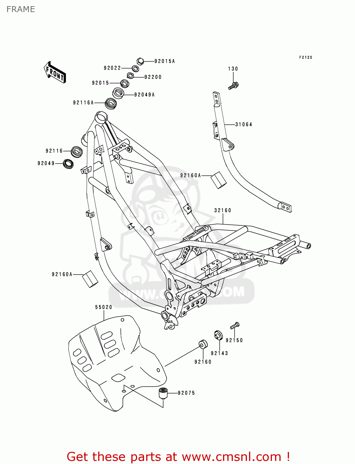 FRAME KLE500A10 2000 IS