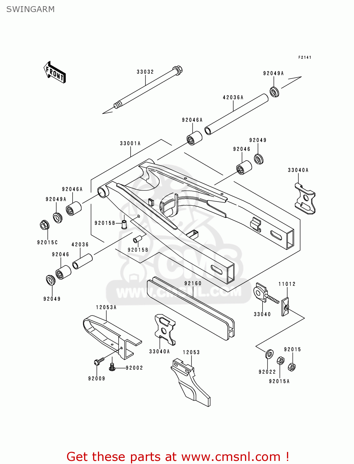 SWINGARM KLE500A10 2000 IS