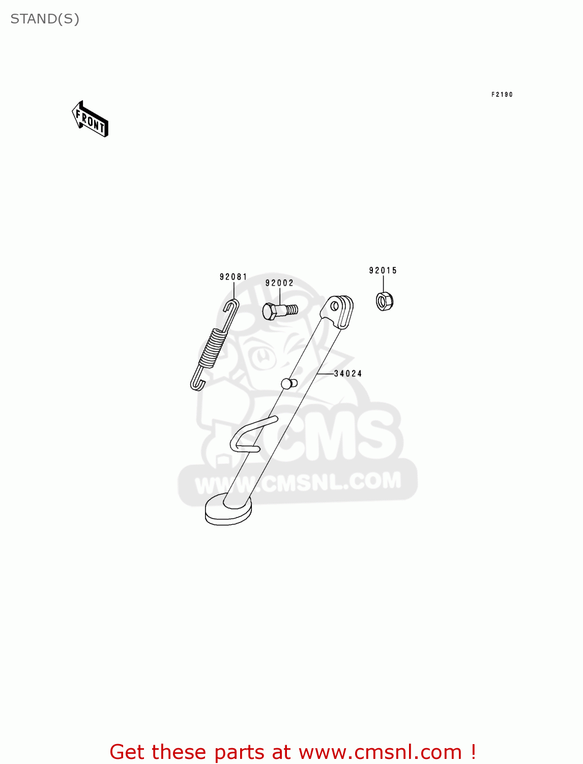 STAND(S) KLE500A10 2000 IS