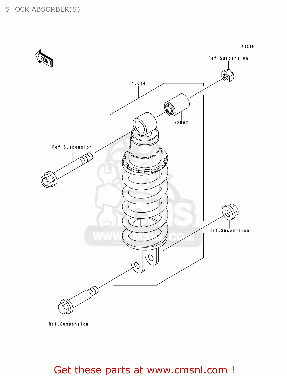 SHOCK ABSORBER(S) KLE500A10 2000 IS