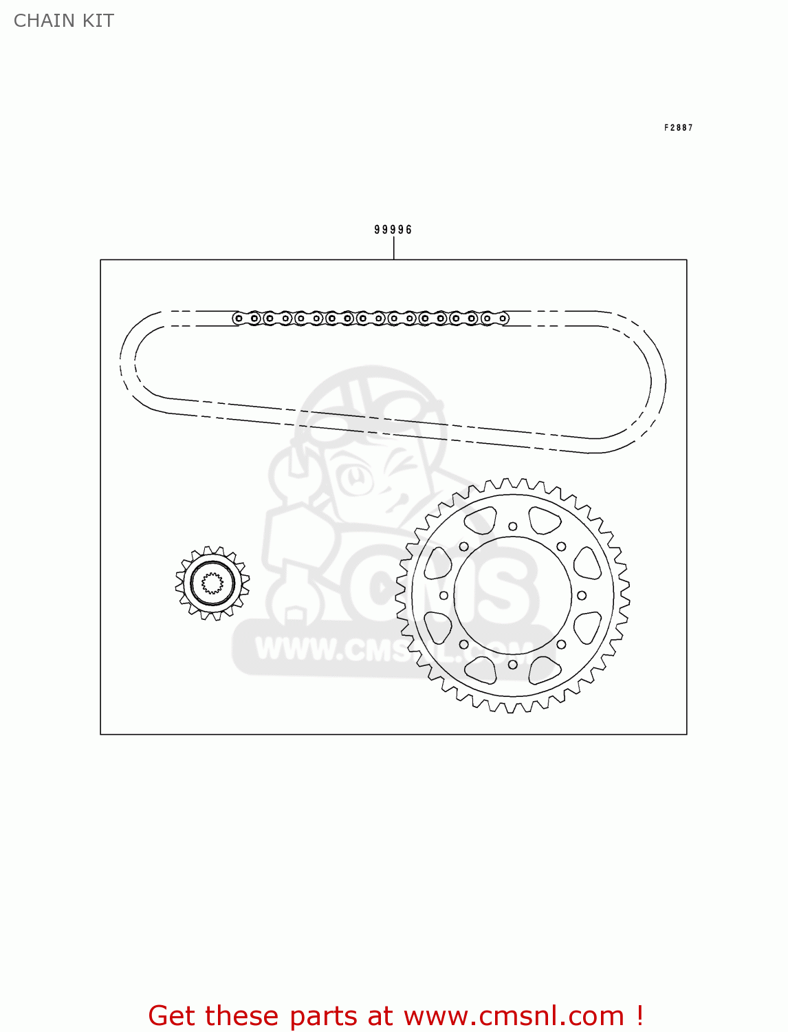 CHAIN KIT KLE500A10 2000 IS