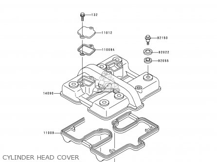 CYLINDER HEAD COVER - KLE500A10 2000 IS