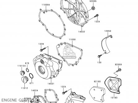 ENGINE COVER(S) - KLE500A10 2000 IS