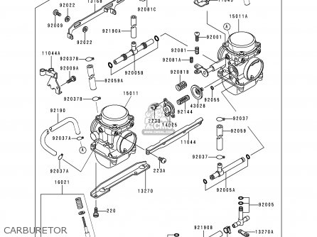 CARBURETOR - KLE500A10 2000 IS
