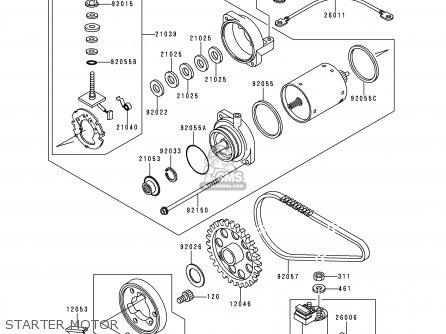 STARTER MOTOR - KLE500A10 2000 IS