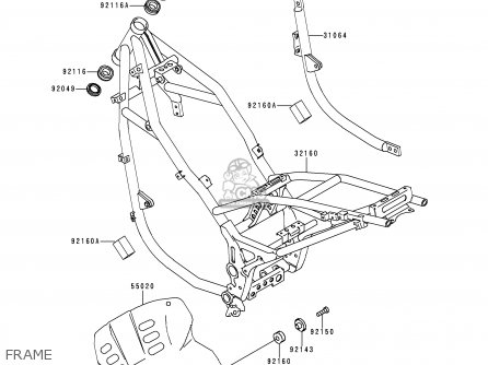 FRAME - KLE500A10 2000 IS