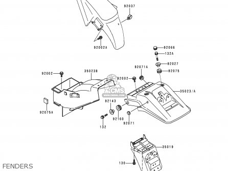 FENDERS - KLE500A10 2000 IS