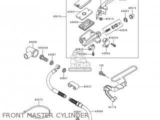 FRONT MASTER CYLINDER - KLE500A10 2000 IS
