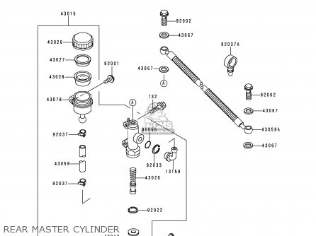 REAR MASTER CYLINDER - KLE500A10 2000 IS