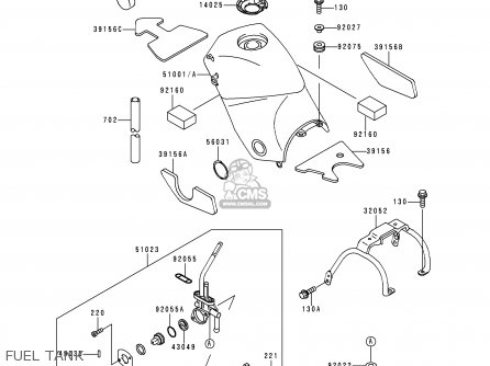 FUEL TANK - KLE500A10 2000 IS