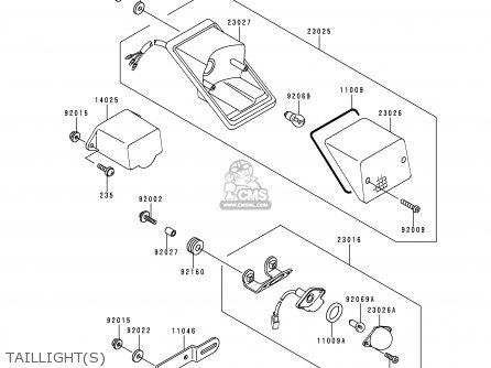 TAILLIGHT(S) - KLE500A10 2000 IS