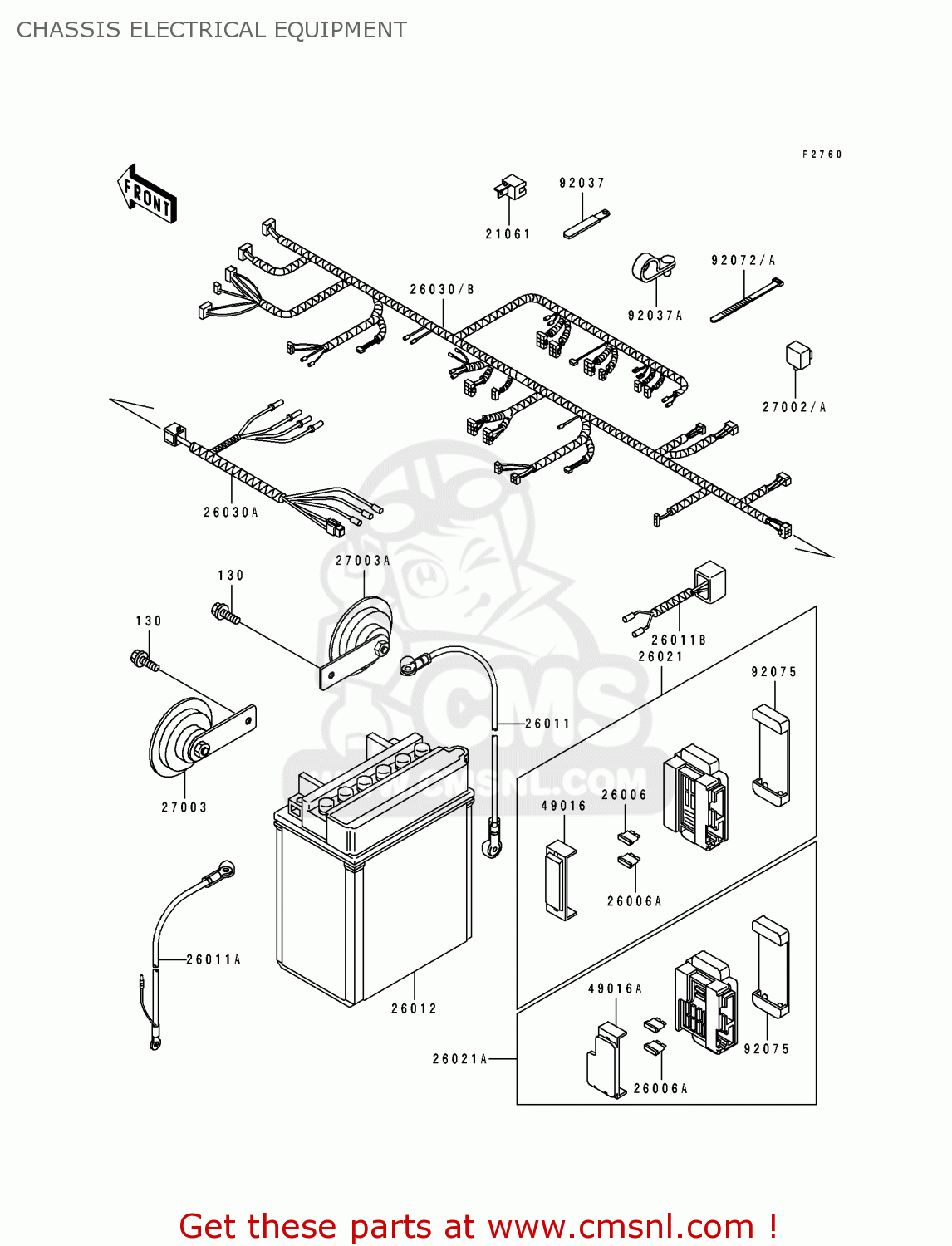 CHASSIS ELECTRICAL EQUIPMENT KLE500A2 1992 EUROPE UK FR AR FG GR IT NR SD SP ST