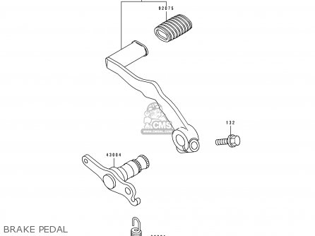 BRAKE PEDAL - KLE500A2 1992 EUROPE UK FR AR FG GR IT NR SD SP ST
