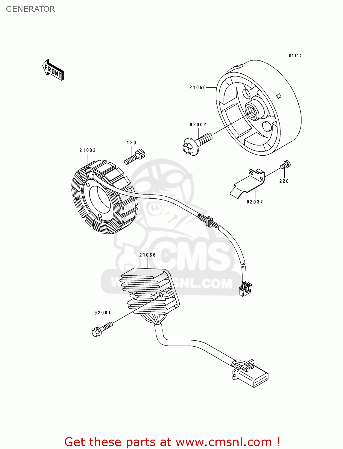 GENERATOR KLE500A3 1993 EUROPE UK FR NL AR FG GR IT NR SD SP ST