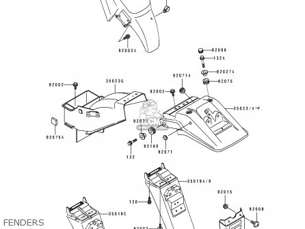 FENDERS - KLE500A3 1993 EUROPE UK FR NL AR FG GR IT NR SD SP ST